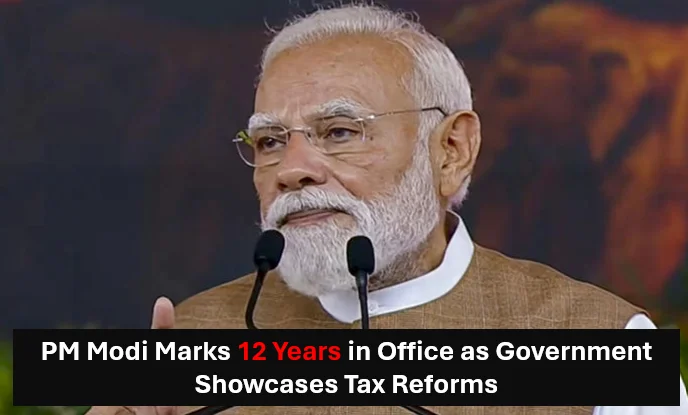 Government Showcases Tax Reforms And Rising Investor Confidence As Pm Modi Completes 12 Years In Office 1 Pm modi completes 12 years in office