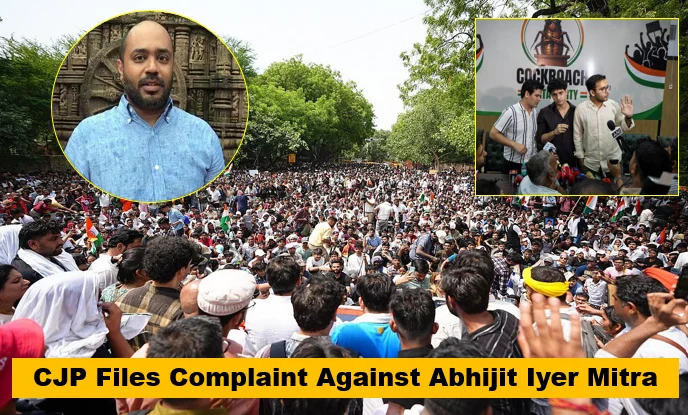 Newspik 5 Cjp files complaint against abhijit iyer mitra