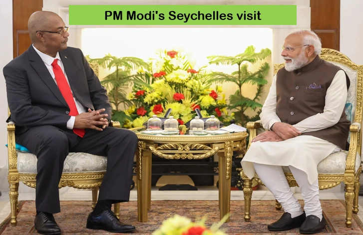President of seychelles and modi
