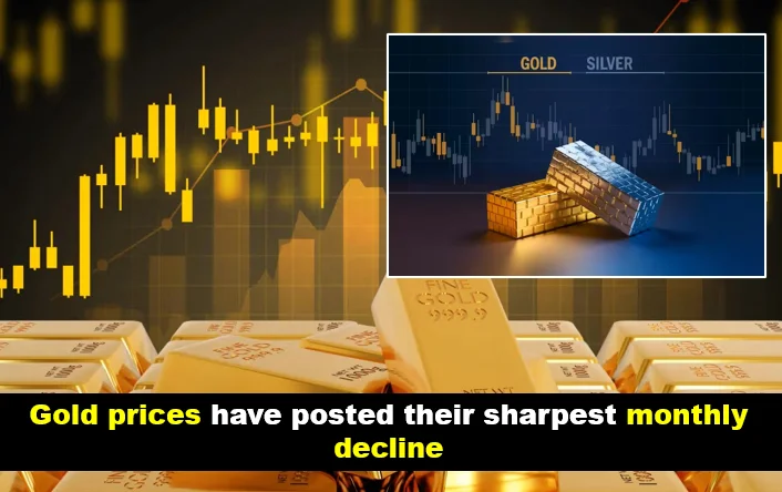 Gold Prices Witness Steepest Monthly Decline